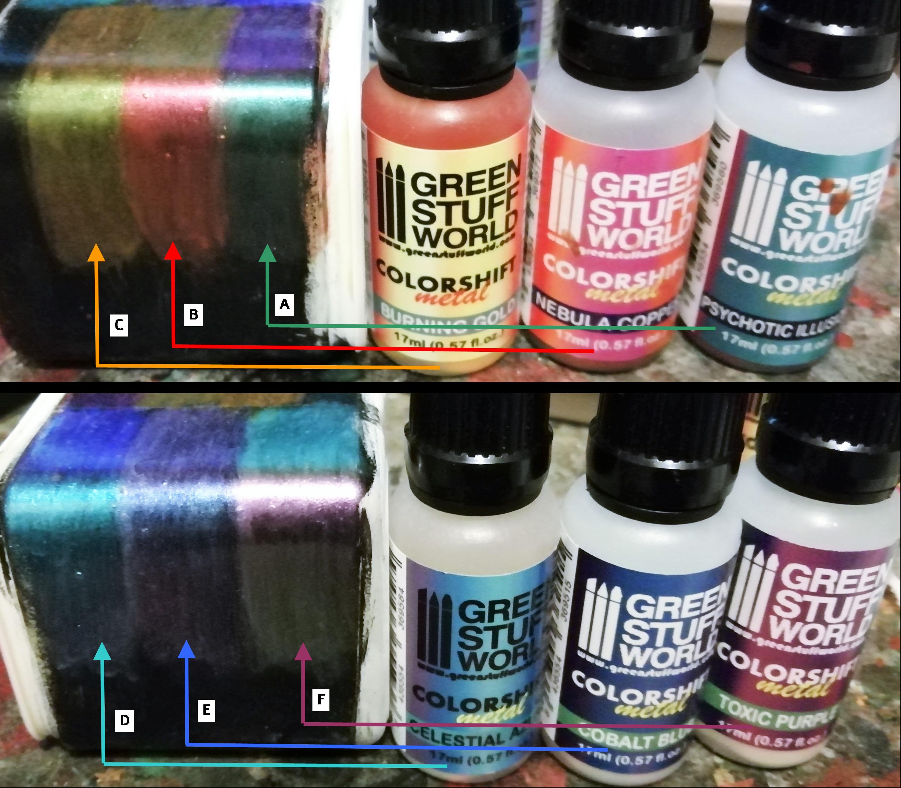 Colour shift paint test - Colour shift paint test - Gallery - DakkaDakka